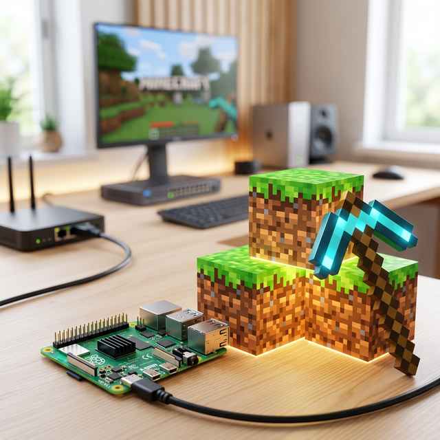 آموزش راه‌اندازی سرور ماینکرفت با Raspberry Pi (ساده، سریع و کاربردی)