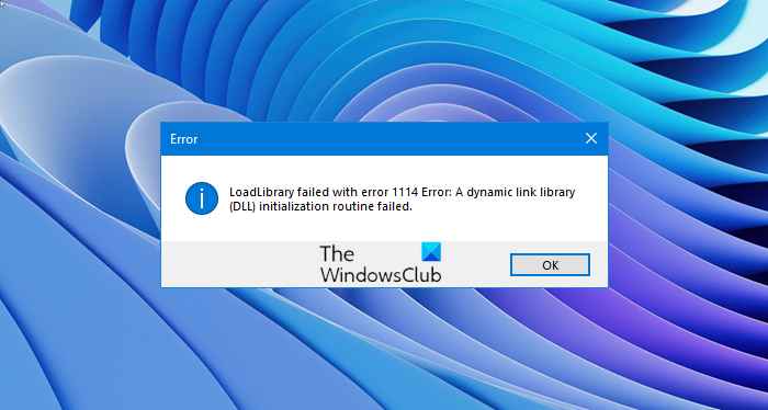 آموزش رفع خطای LoadLibrary failed with error 1114 در ویندوز