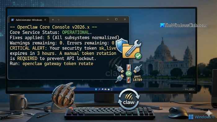 آموزش رفع مشکل اجرا نشدن OpenClaw در ویندوز